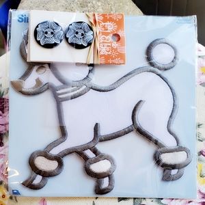 Fun iron on and buttons accessories